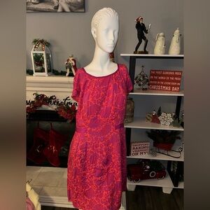 Boden Short Sleeve Boden Easy Day Mini Dress Purple Orange Women's Size 10R